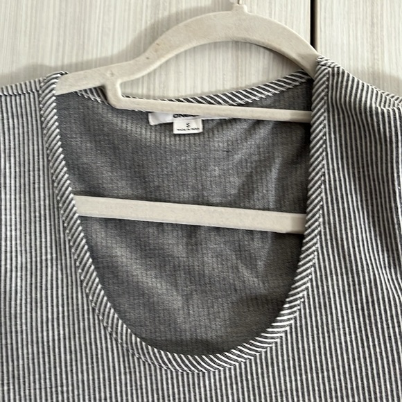 NWT O’Neill blue and white vertical stripe short sleeve dress - Picture 2 of 4